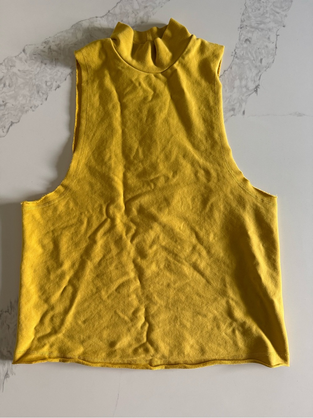 ALO Yoga Muscle Tank - Yellow size small